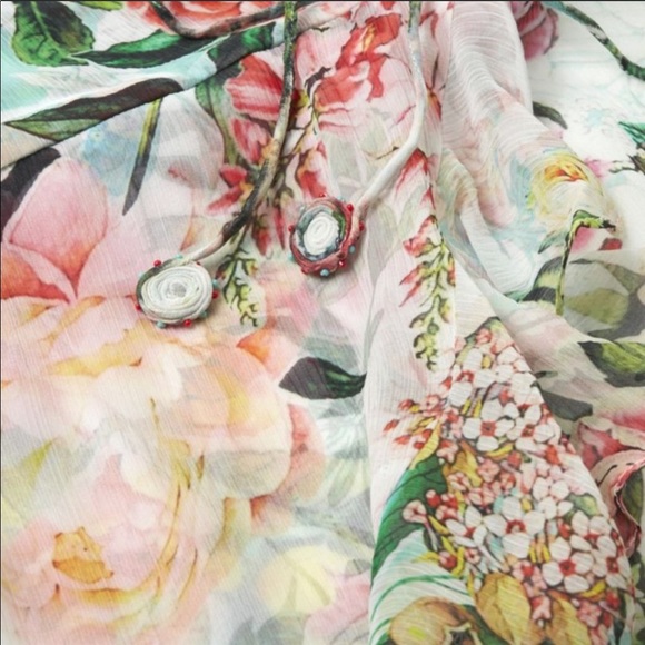 Rococo Sand- Floral Long Wrap Dress - Picture 6 of 9